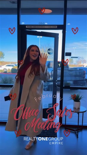 Realty ONE Group Empire | Today’s February Office Sales Meeting 🌹🥰💛🖤 at our Main Street office was all about momentum — exciting announcements, January production... | Instagram