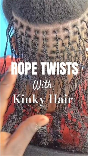 Rope Twists With Xpression Twisted Up On Natural Hair. #twostrandtwist #ropetwist #senegalesetwists