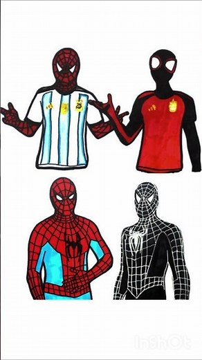 Spider-man 4 Styles #spiderman #drawing #art #howtodraw #coloring #short #art