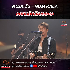 86K views · 5.1K reactions | เส้นทางที่ฝันกับทางกลับบ้านคือเส้นเดียวกัน อดทนอีกนิดนะ เดี๋ยวก็ได้กลับบ้านแล้ว 沈 . #SongtopiaLivehouse 'JOURNEY OF YOUNG' ✨  https://youtu.be/_LGGbj_dOak . #Songtopia #NUMKALA Num KALA | Songtopia | Facebook