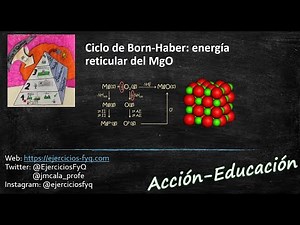 Ciclo de Born-Haber: energía reticular de la formación del óxido de magnesio (MgO)