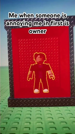 Me when someone is annoying me in first is owner
