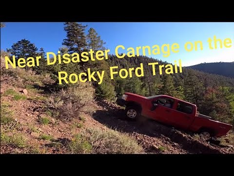 Near Disaster on a Steep Mountain Trail. Off Road Recovery Fail?