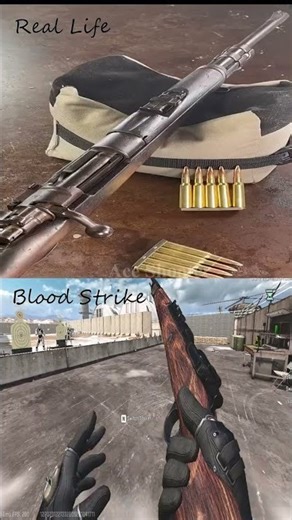 Kar98k sniper Reload _7mm Mauser Real Life vs Blood strike