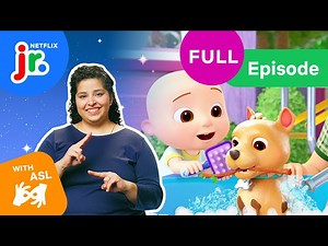 CoComelon Lane FULL EPISODE with ASL | JJ   Bingo, Cece Goes Camping & Nina’s Good Game | Netflix Jr - Videos For Kids