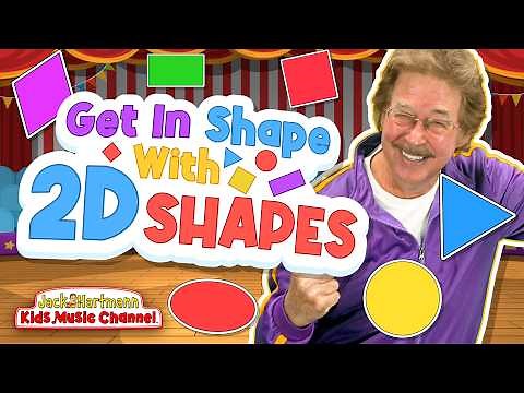 Get In Shape With 2D Shapes! | Draw 2D Shapes and Move! | Jack Hartmann