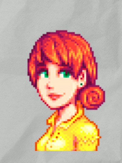 Evolução das Sprites da Penny em Stardew Valley
