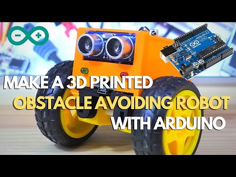 How to make an Obstacle Avoiding Robot 🤖🚗| Arduino & 3D Print Project