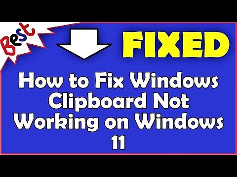 How to Fix Windows Clipboard Not Working on Windows 11