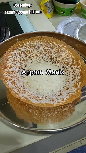Instant Appam Mix - Appam Manis Readymade. Are you ready to have it? Simple Step 20mins to have Brekkie! Coming Soon... #fyppppppppppppppppppppppp #viral #appam #appammanis #homemade #instantmix #indianbreakfast