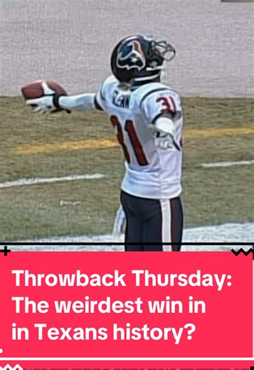 THROWBACK THURSDAY: On December 8, 2002, the Texans won a game against the Pittsburgh Steelers where they only had 47 total yards of offense.