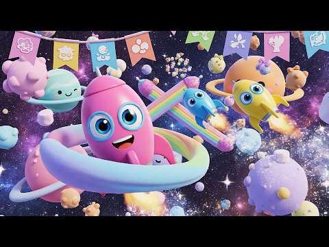 Four Little Toy Rockets Zoom Zoom Zoom | Space Song & Nursery Rhymes for Kids