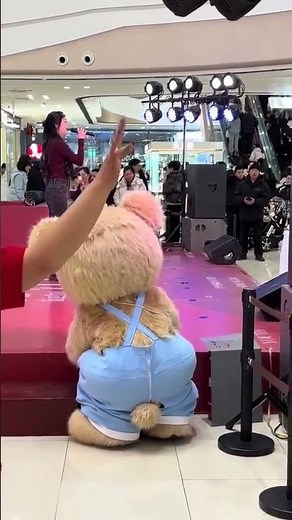 Adult Lovely Furry Bear Mascot Costume for Entertainments