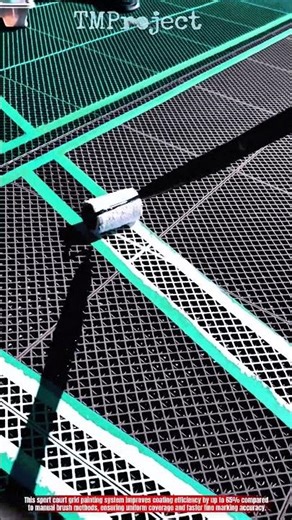 Innovative Sport Court Grid Painting System: High Precision Surface Finishing