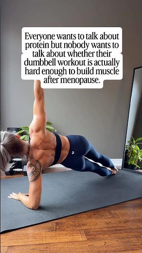 Is your dumbbell workout hard enough to build muscle after menopause?