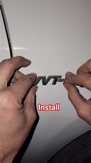 installing emblems #howto #automobile #carrestorationproject #viral #diy #mechanic #detailing #new