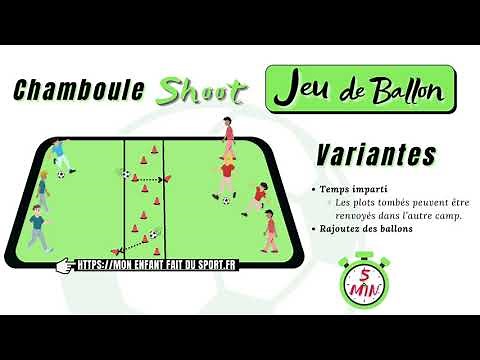 Règle du jeu du CHAMBOULE SHOOT jeux sportifs pour enfants