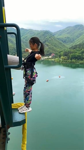 6.1K views · 23 reactions | Taking a brave leap into adventure!  Embracing nature's thrill. #AdventureTime #NatureLovers | Audre Christoffer | Facebook