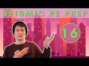PE Seismic Example Problem - 16 #structuralengineering #civilengineering #engineering