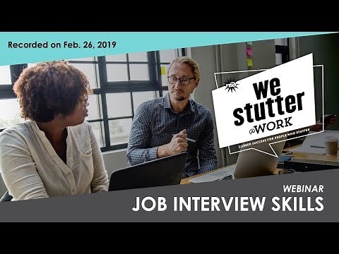 Mastering Job Interview Skills for People Who Stutter