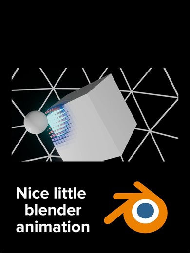 My Blender cube animation #blender #trending
