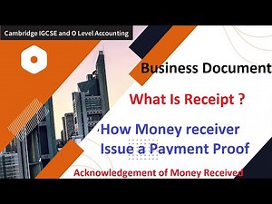 Business Document – Receipt | What is a Receipt? Types, Format & Importance | Accounting Basics