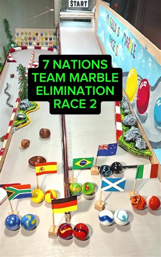 Exciting Marble Race Nations Competition