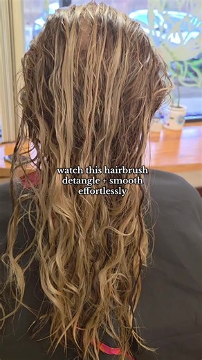 if you tend to have knotty hair, esp when your hair is wet, this brush is for you #unbrush #hairtutorial #tts