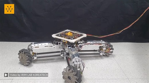 Agile Omnidirectional Mobile Robot with Gravity-Compensated Wheel-Leg Mechanisms for Human Environment - Changeable supporting polygon with a small footprint like humans. - Holonomic omnidirectional mobile robot with wheel-leg mechanisms - 4 mecanum wheels with gravity-compensated 2-DOF legs Video Credit: IRIM LAB KOREATECH #robotics #engineering #technology #robots #roboticengineering #research -------------------------------- Stay ahead of the curve! Follow us now on our WhatsApp (https://wevl