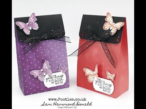 Stampin' Up! A Simple Striking Peaceful Poppies Paper Bag Tutorial