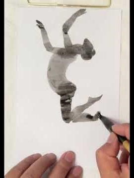 轻松学习动态人物速写 Easy to Dynamic figure sketch #drawing #portrait #sketch #artwork #ink #figure 260218