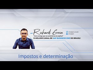 Impostos - criar código de imposto e determinação - SAP Business One