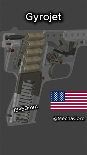 Gyrojet Pistol Loading and Firing Mechanism #gunsmithing #engineering