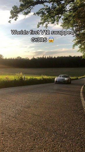 Is this the first V12 in a Gt3RS? #memes #fyp #carsoftiktok #Porsche #gt3 #joke #gt3rs #funny #fy #car #viral #mucgt3rs