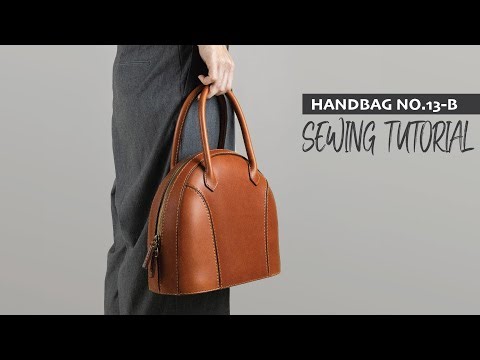 Making a Shell Leather Handbag with Zippers