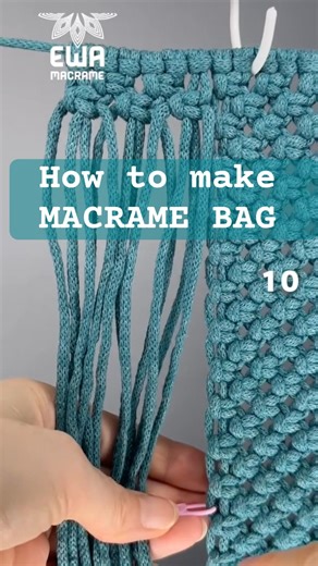 I teach how to make stunning macrame bags - detailed free Tutorial is linked 🫶🏻