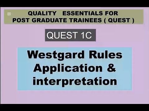 Quest 1C (Uploaded): Westgard Rules: Application and Interpretation