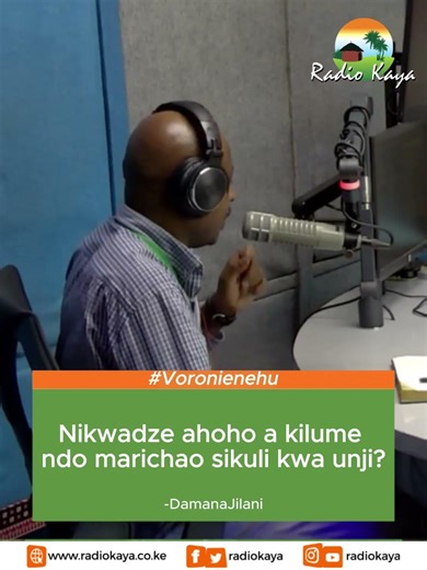 Nikwadze ahoho a kilume ndo marichao sikuli kwa unji?