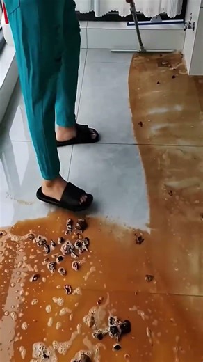 dirty floor cleaning 🧼 | satisfying deep cleaning process