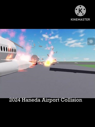 2024 Haneda AirPort Collision #roblox #aeroblox #aircrashstudio
