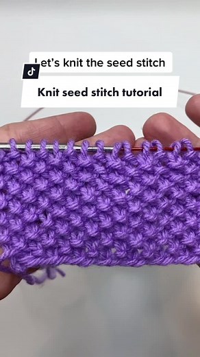 Learn How to Knit the Seed Stitch with this Tutorial