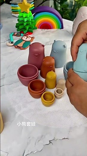 Meet the Adorable Silicone Russian Bear Dolls Your Baby Will Love! 🐻✨#gadgets #shorts