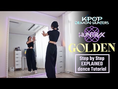 #dancetutorial HUNTRIX - 'GOLDEN' K-Pop Demon Hunters | Step by Step EXPLAINED