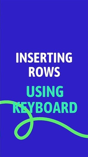 Insert Rows in Excel FAST Using Your Keyboard #excel #excelhacks #mnlaccounting