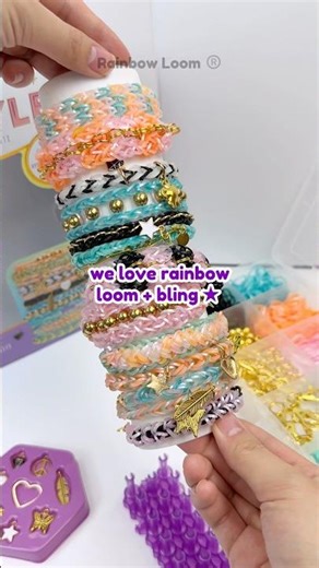 Would you try adding bling to Rainbow Loom? 💎 Featuring Rainbow Loom’s Luxe Style kit at #Michaels