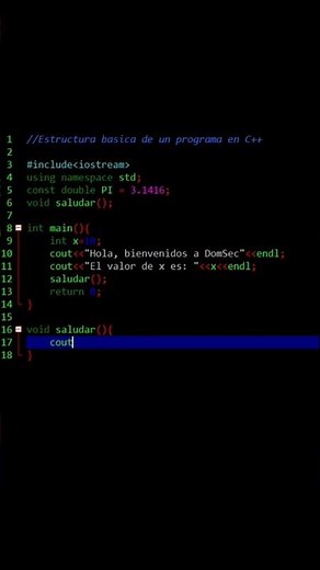 Estructura básica de un programa en C++#programacion #lenguajec