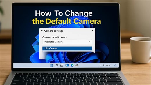 Change Default Internal Camera to External Webcam on Windows | Quick & Simple Tutorial