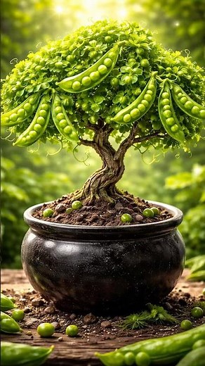 How to Grow Peas Tree in a Pot | 30 Days Result 😲🌱 #shorts #Gardening#GrowYourOwnFood