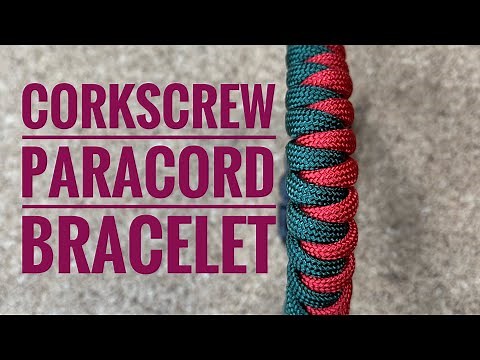 How To Tie The Corkscrew Paracord Bracelet