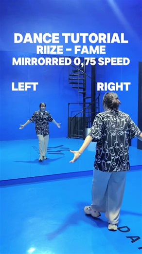 RIIZE - FAME (CHORUS) 0.75X MIRRORED DANCE TUTORIAL #RIIZE #FAME #KPOP #dancetutorial #fyp